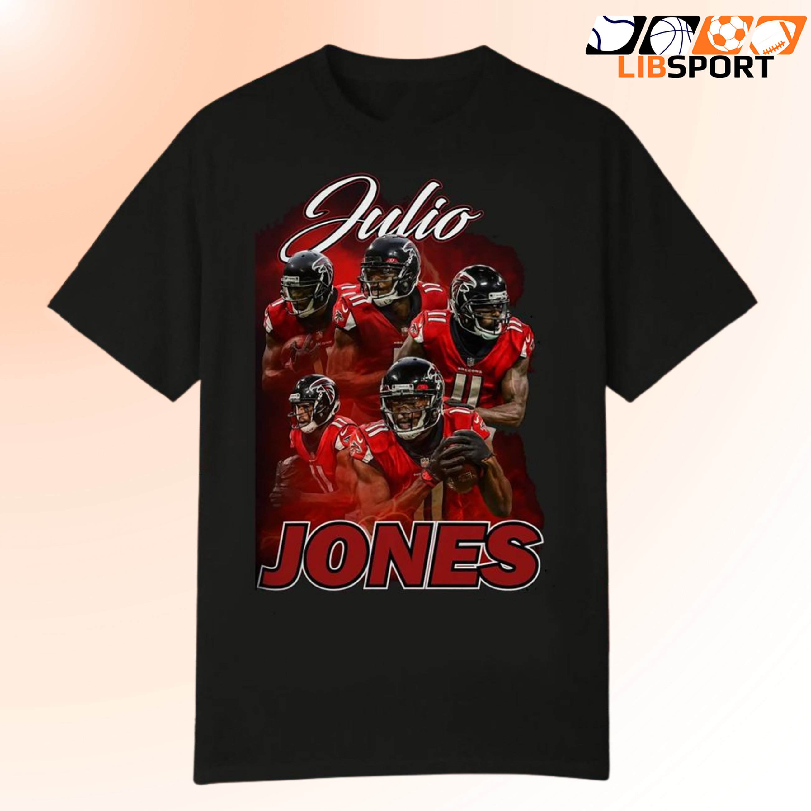Julio Jones Shirt, Atlanta Falcons T-Shirt, Vintage Nfl Football Tee
